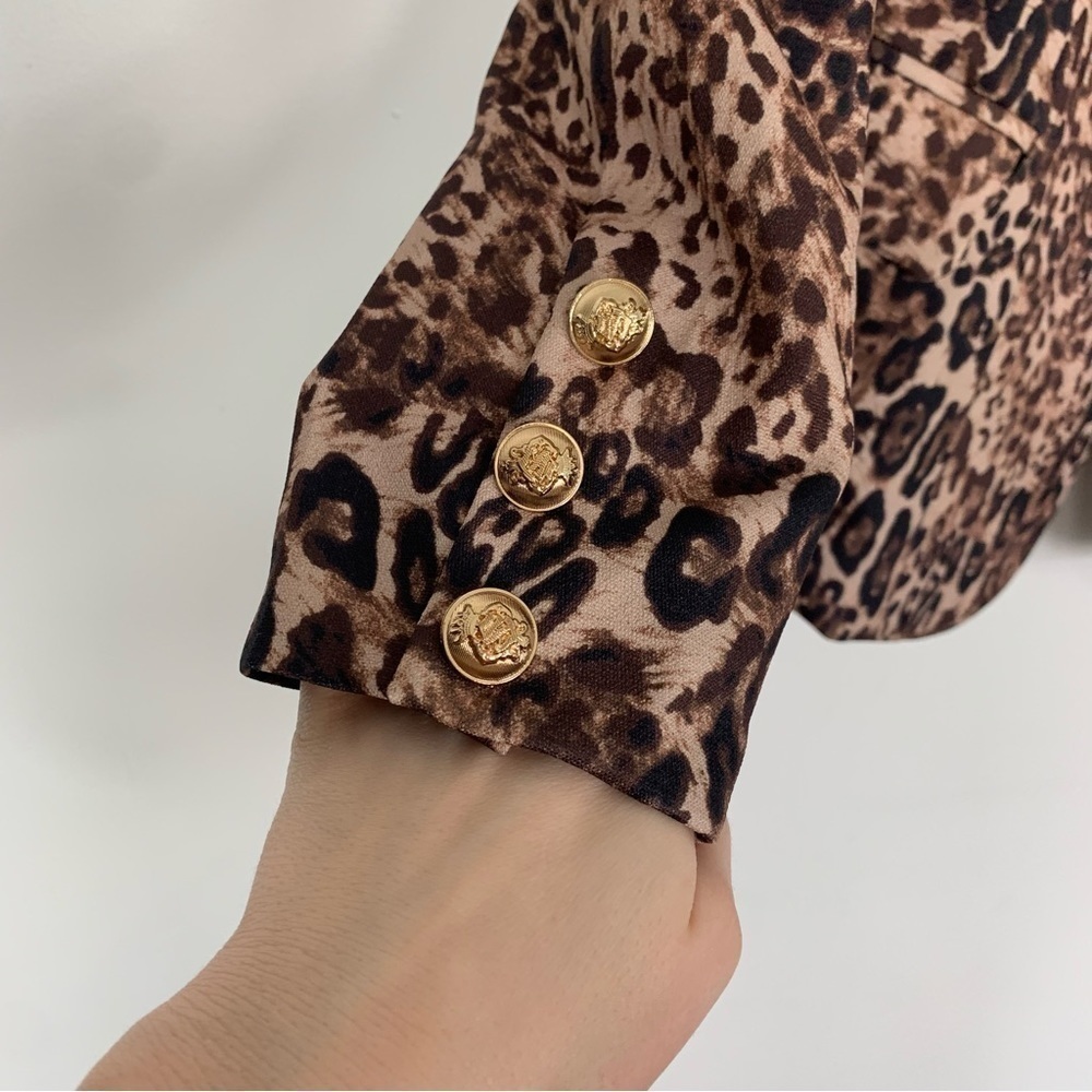 NWT Lioness Palermo Leopard Print Blazer Size Small - Picture 6 of 14